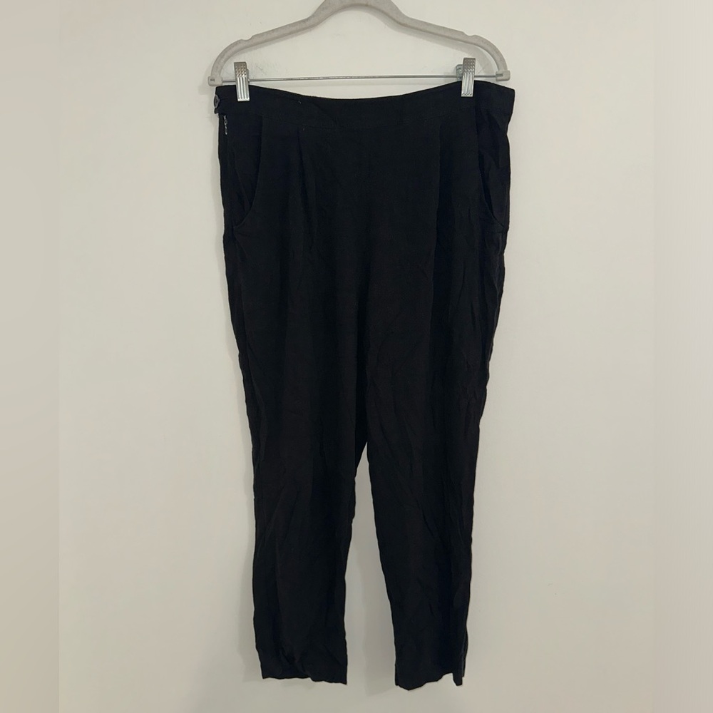 7115 BY SZEKI LINEN BLEND TROUSERS SZ M